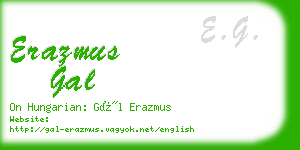 erazmus gal business card